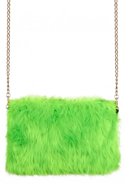 Tasje pluche groen