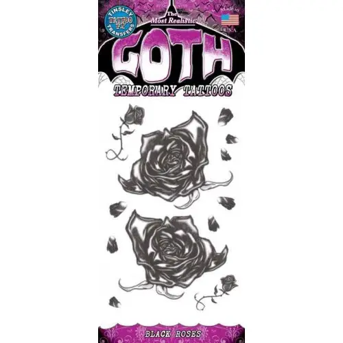Tattoo Goth Black Roses