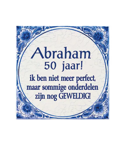 Tegel Delfts blauw - Abraham