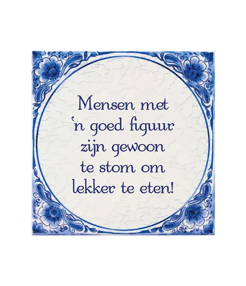 Tegel Delfts blauw - Goed figuur