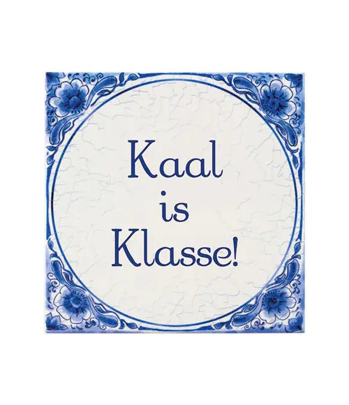 Tegel Delfts blauw - Kaal