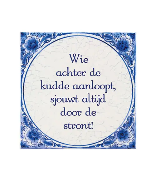 Tegel Delfts blauw - Kudde