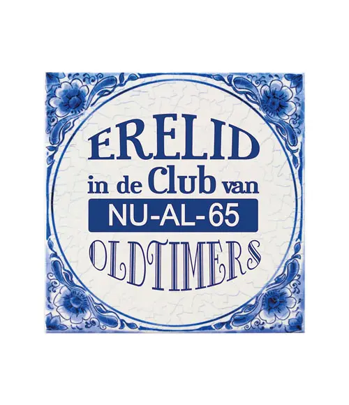 Tegel Delfts blauw - Nu al 65