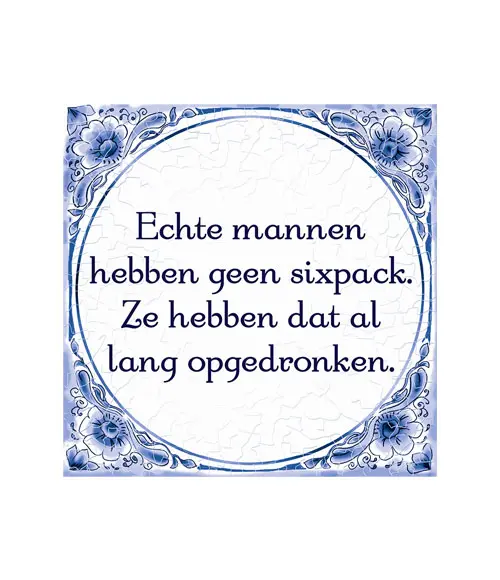 Tegel Delfts blauw - Sixpack