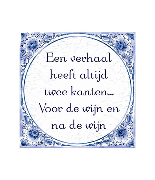 Tegel Delfts blauw - Verhaal twee kanten