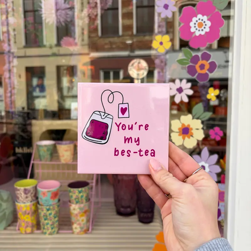 Tegeltje - Bes tea