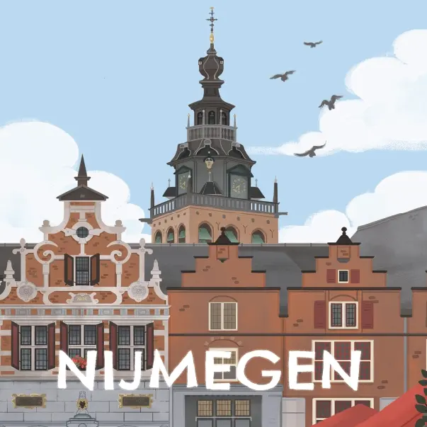 Tegeltje Grote Markt/Stevenstoren