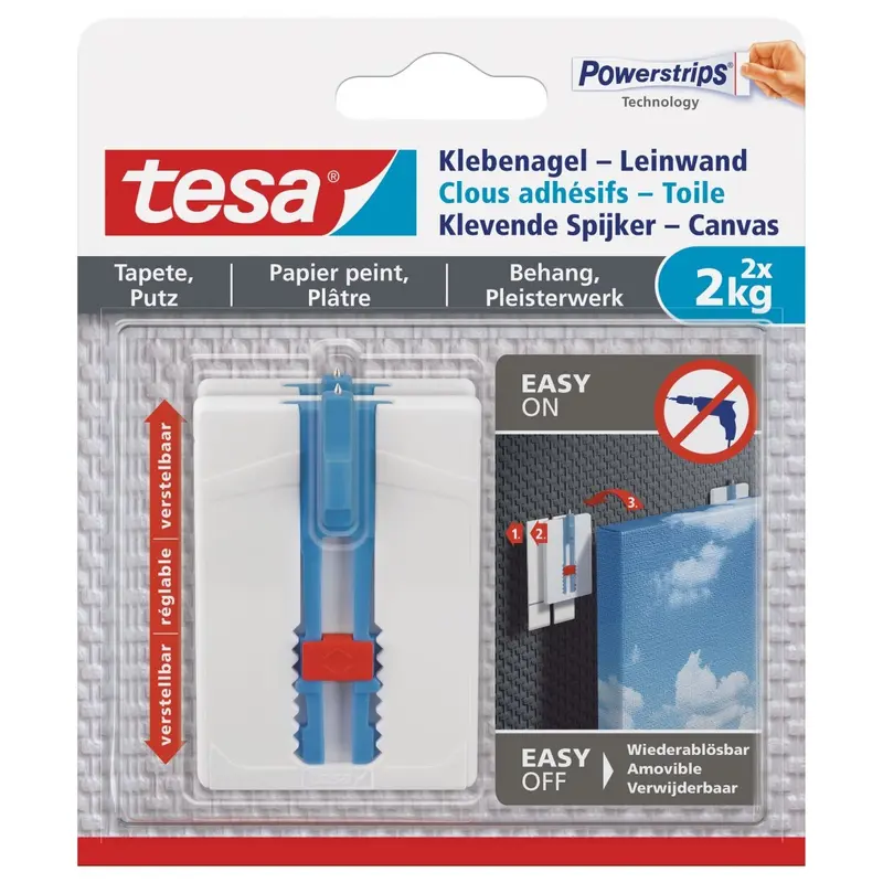 Tesa Klevende Spijker 2 stuks