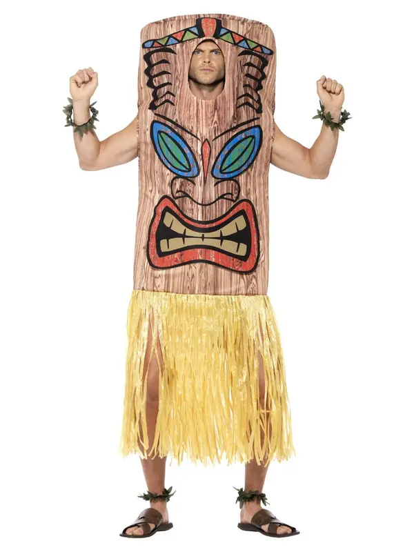 Tiki Totem kostuum one size (incl. pols/enkelacc)
