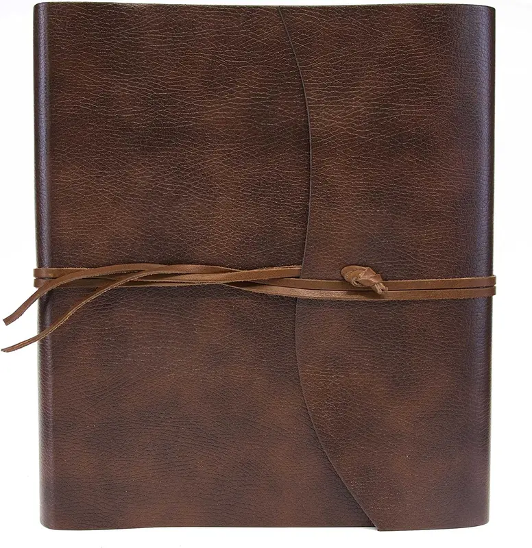 Tivoli recycled leather Photo Album Square cream
