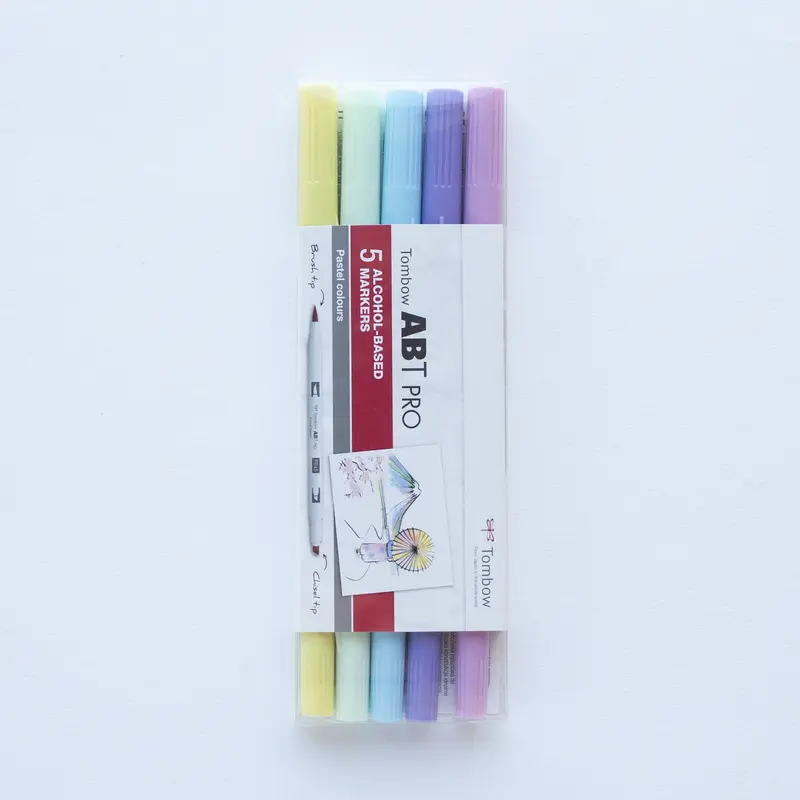 Tombow ABT Pro Alcohol Markers 5 stuks Pastel Colours