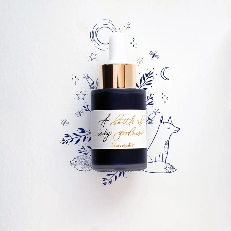 Tom's Studio Calligraphy Ink Midnight