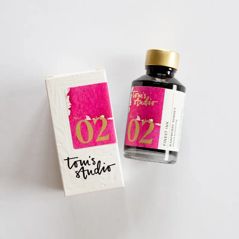 Tom's Studio Fountain Pen Ink 02 Raspberry Sorbet