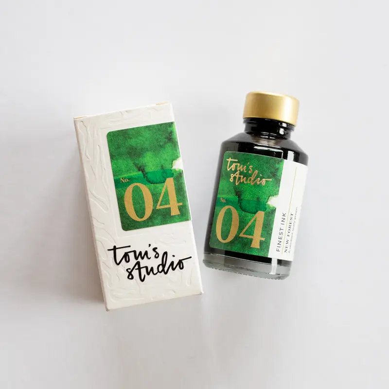 Tom's Studio Fountain Pen Ink 04 New Forest Green