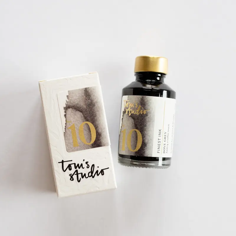Tom's Studio Fountain Pen Ink 10 Dove Grey