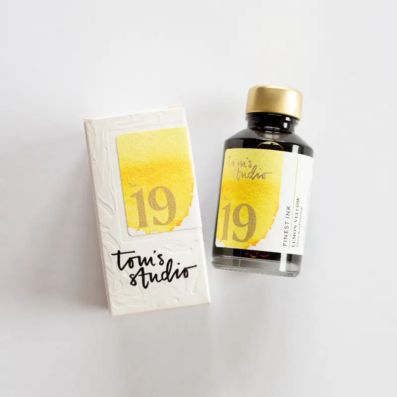 Tom's Studio Fountain Pen Ink 19 Lemon Yellow