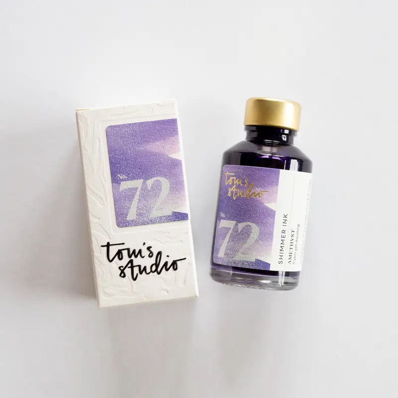 Tom's Studio Fountain Pen Ink 72 Amethyst (Shimmer)