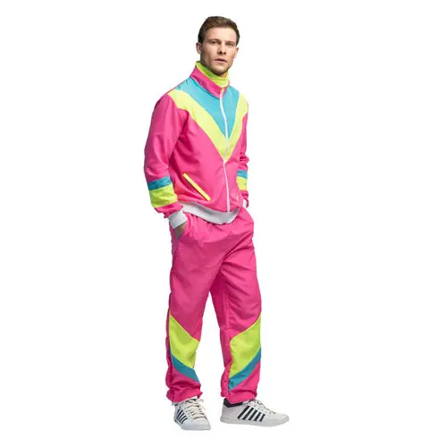 Trainingspak Retro dude roze mt. M