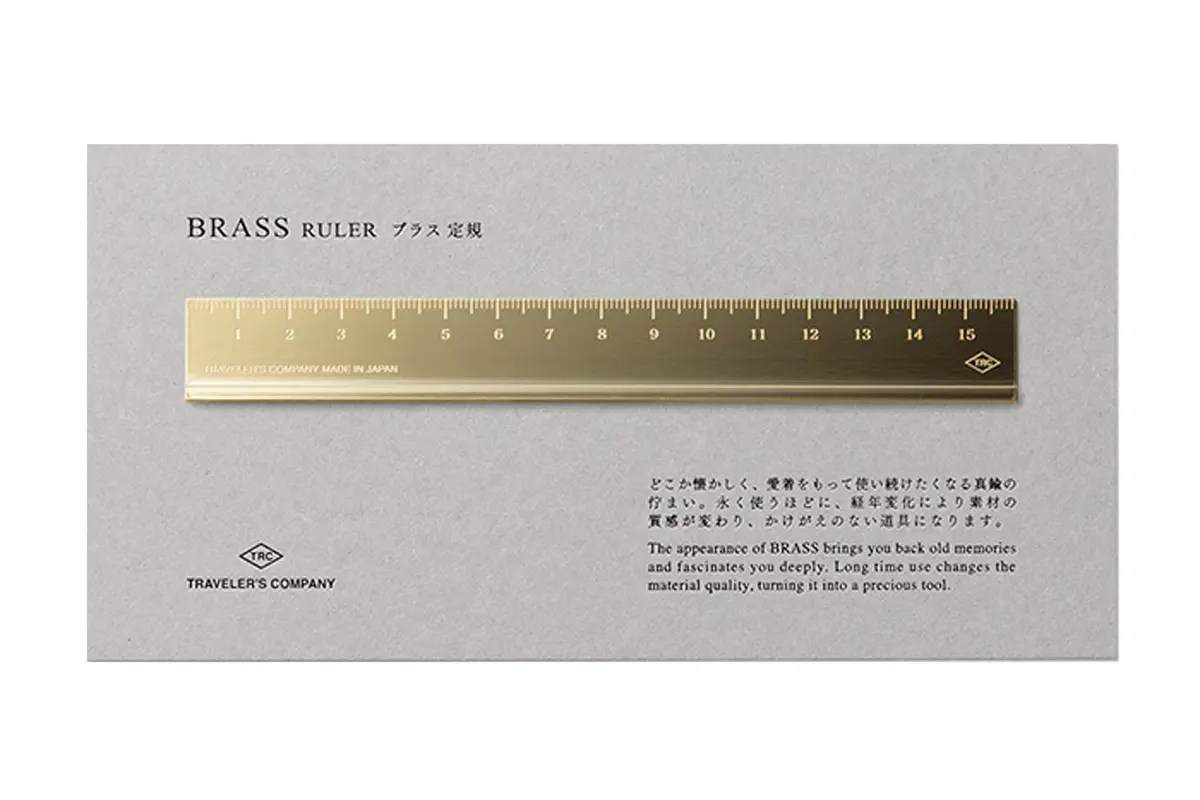 Traveler's Company Brass liniaal