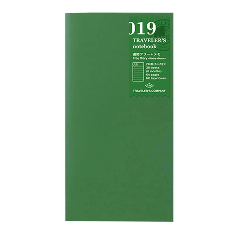 Traveler's Company Vulling Regular 019 Free Diary Weekly + Memo Notitieboek