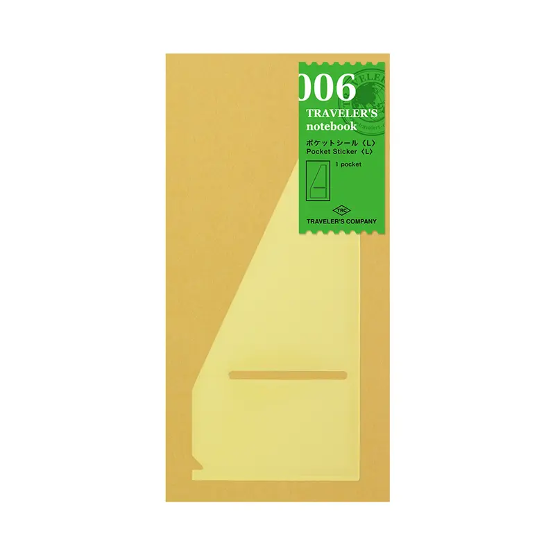 Traveler’s Notebook navulling Pocket Sticker L 006