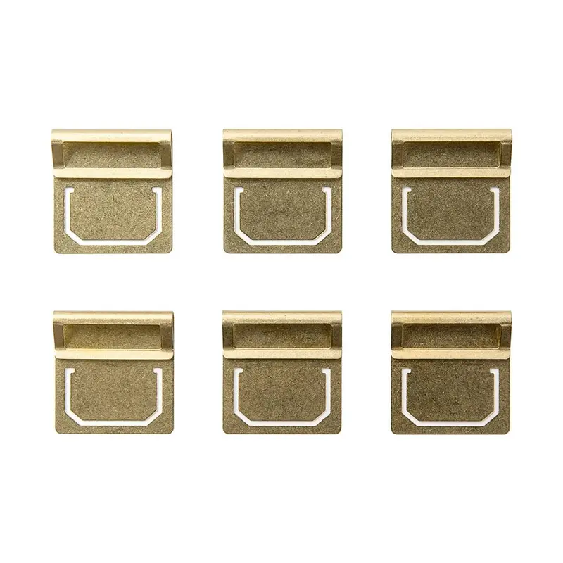 Traveler's'S Brass Index Clips (6 stuks)