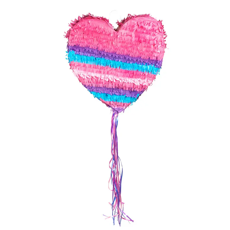 Trekpinata hart roze 37x36x7,5cm