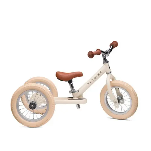 Trybike loopfiets steel 2-in-1 creme