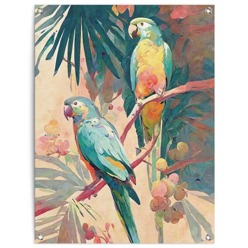 Tuinposter Bird Party 80x60