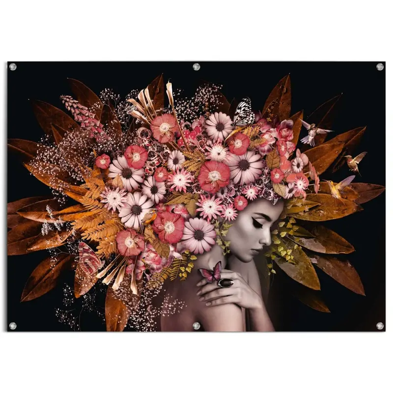 Tuinposter Bloemenrijkdom 100x140