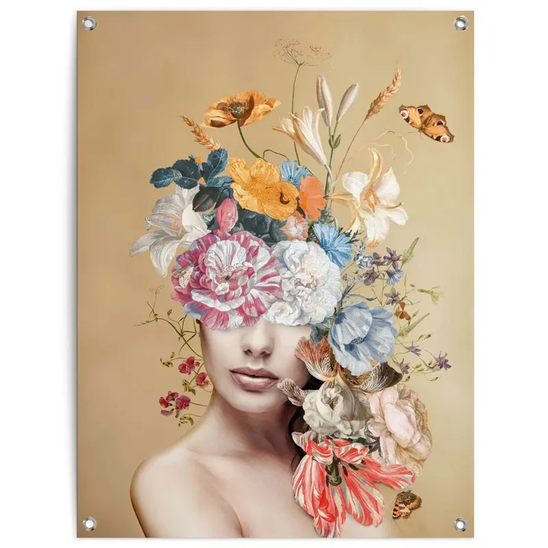 Tuinposter Bloemrijk 80x60