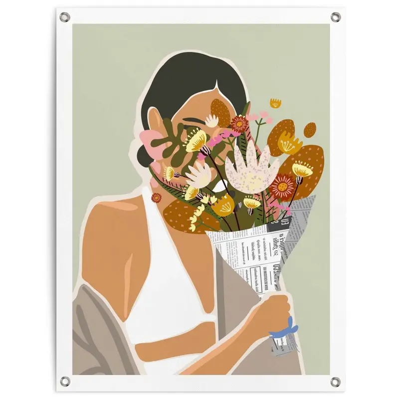 Tuinposter Boeket bloemen 80x60