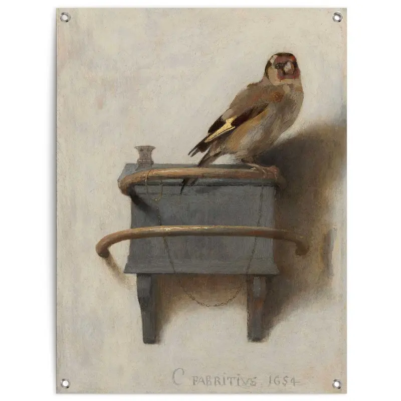 Tuinposter Carel Fabritius Het Puttertje 80x60