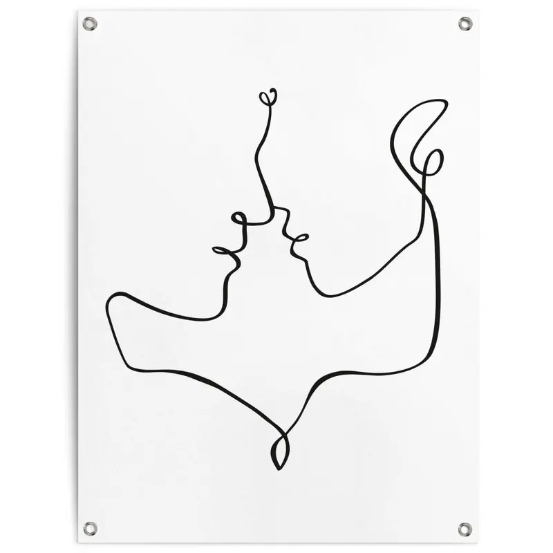 Tuinposter Gezichten 80x60
