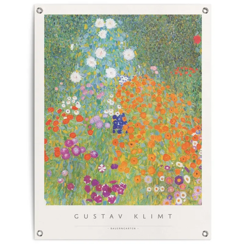 Tuinposter Gustav Klimt - Boerderijtuin 80x60