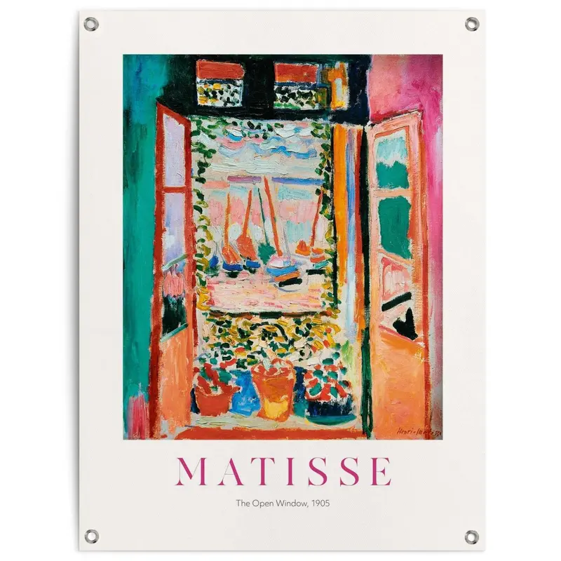Tuinposter Henri Matisse Window 80x60