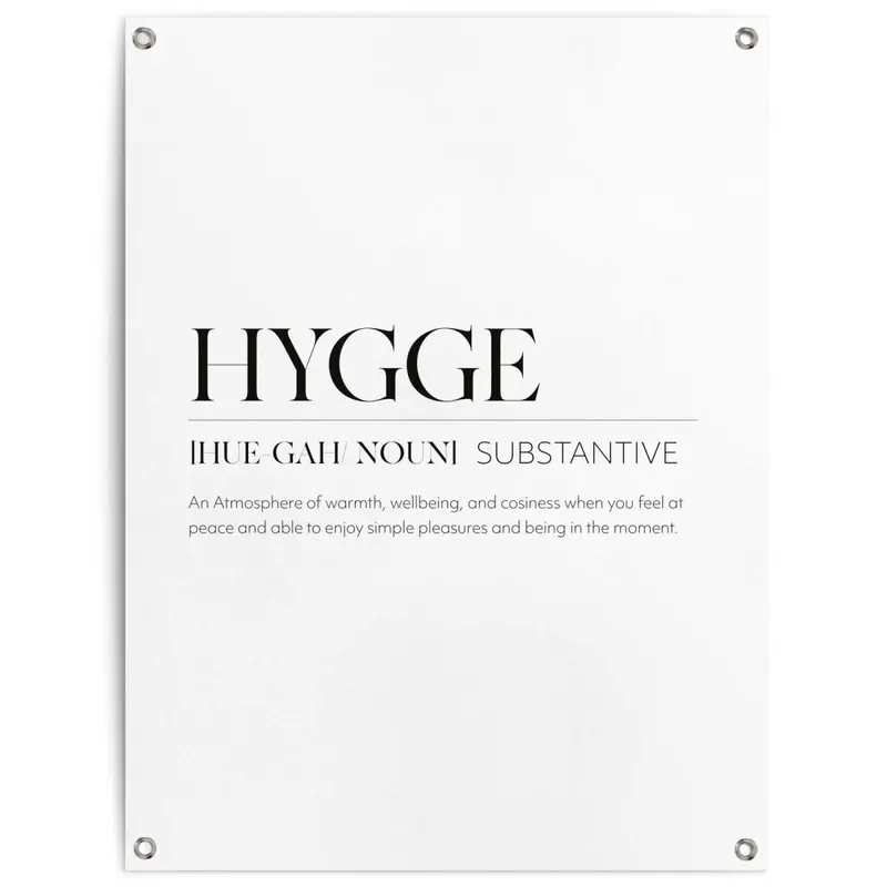 Tuinposter Hygge 80x60