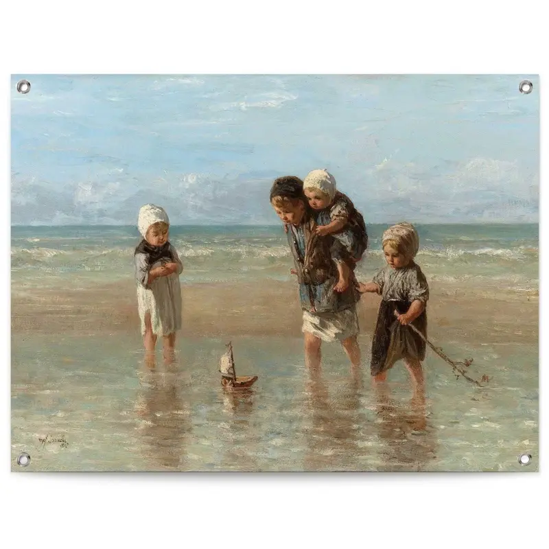 Tuinposter Israëls Kinderen der Zee 60x80