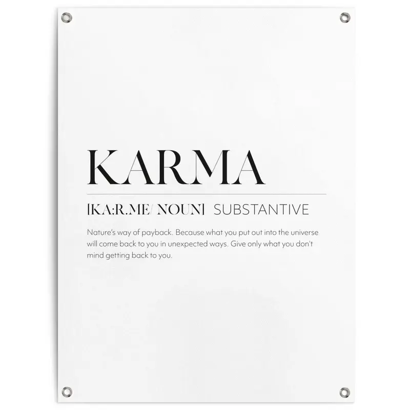 Tuinposter Karma 80x60
