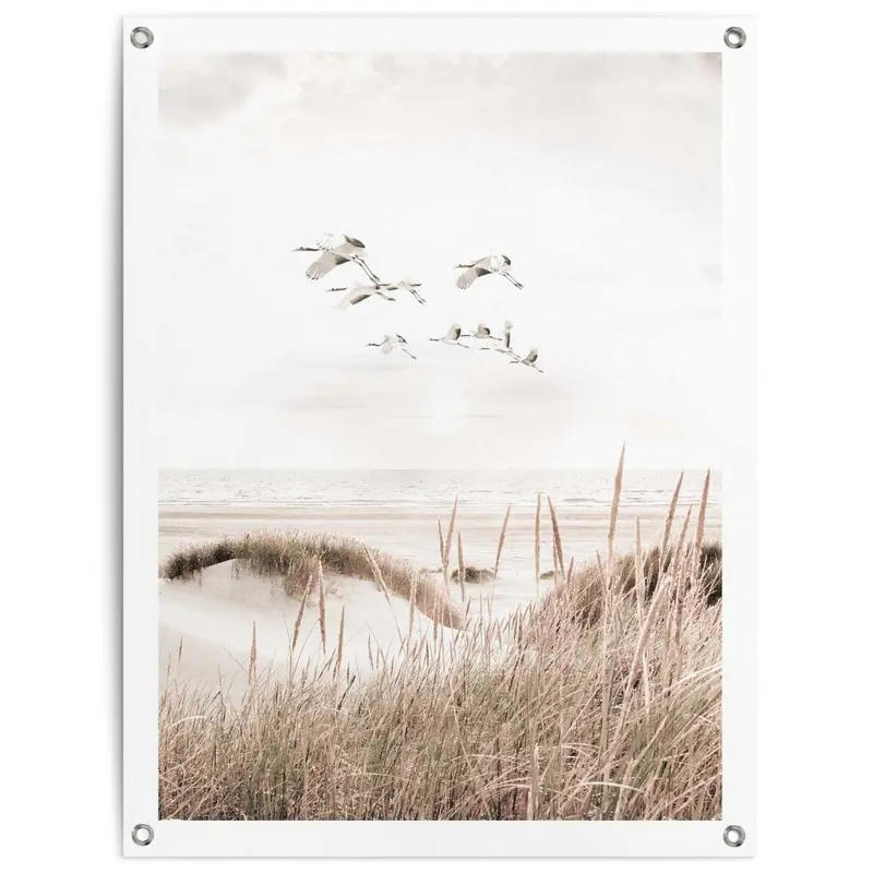 Tuinposter Kraanvogels 80x60