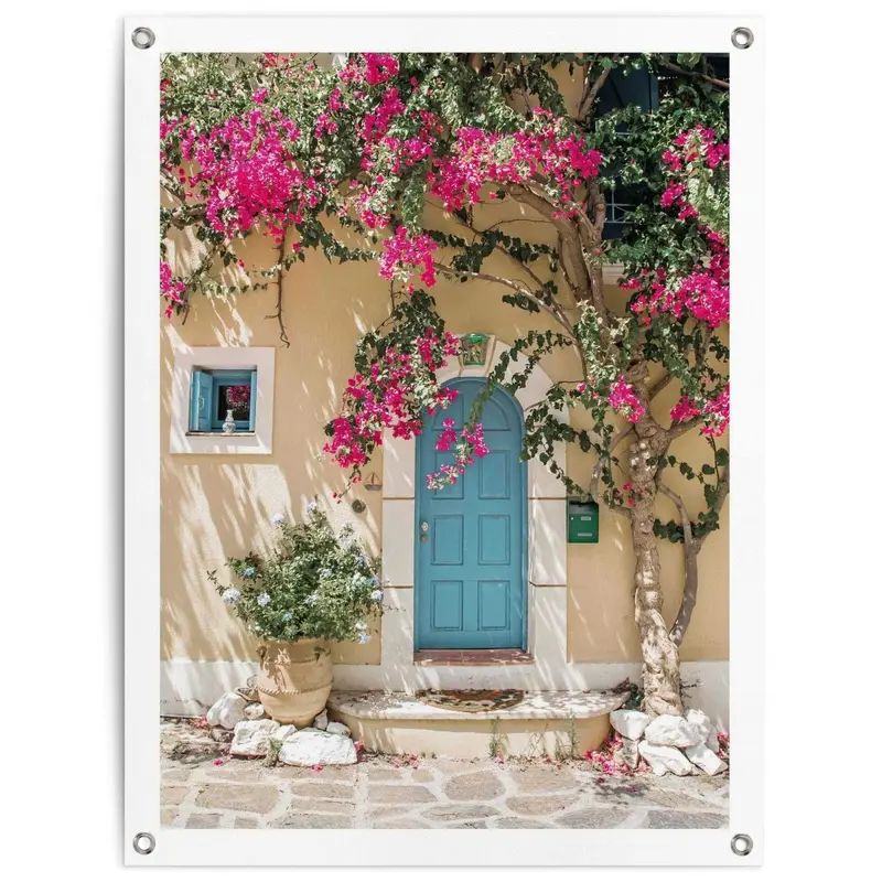 Tuinposter Mediterranean Door 80x60