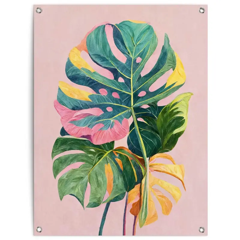 Tuinposter Summer Leafs 80x60