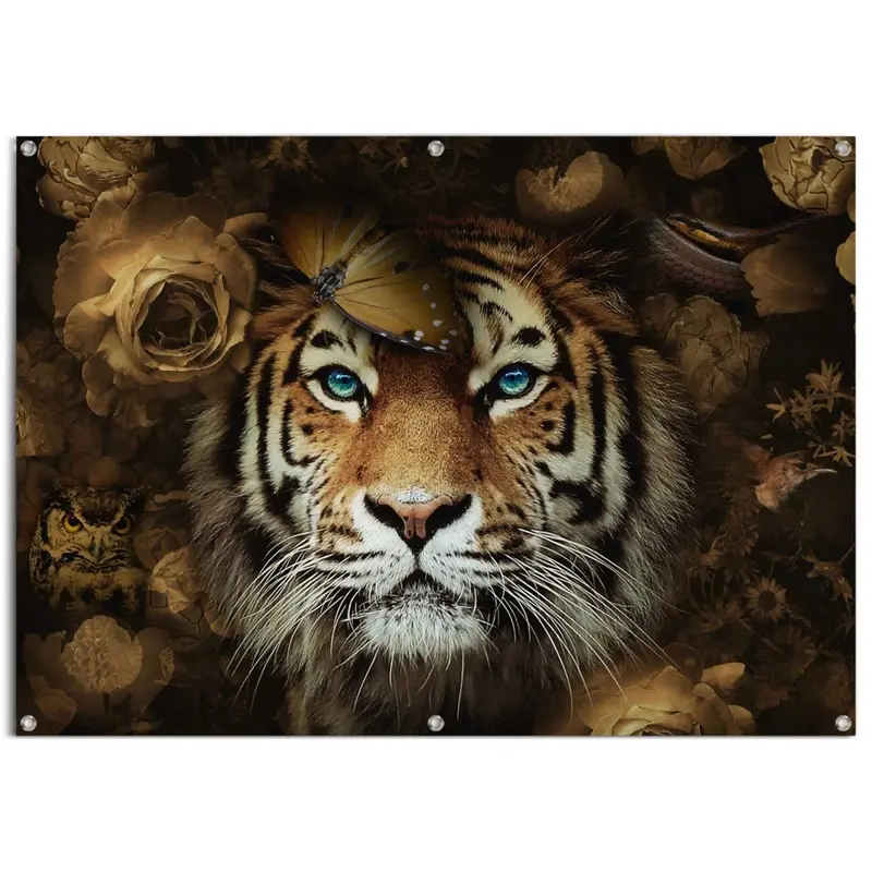 Tuinposter Tijger 100x140