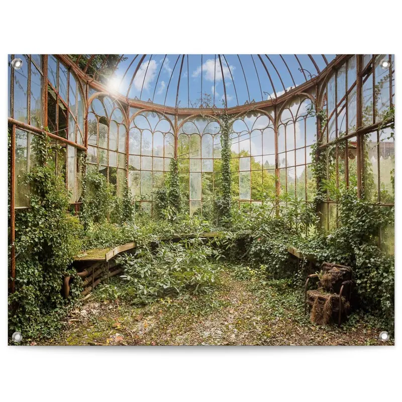 Tuinposter Tuinpaviljoen 60x80