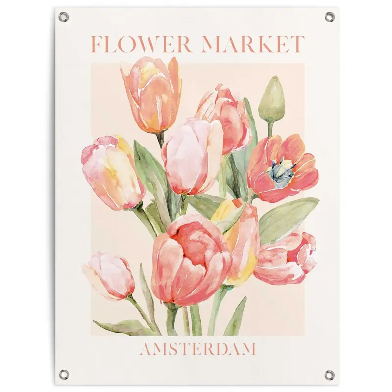 Tuinposter Tulips From Amsterdam 80x60