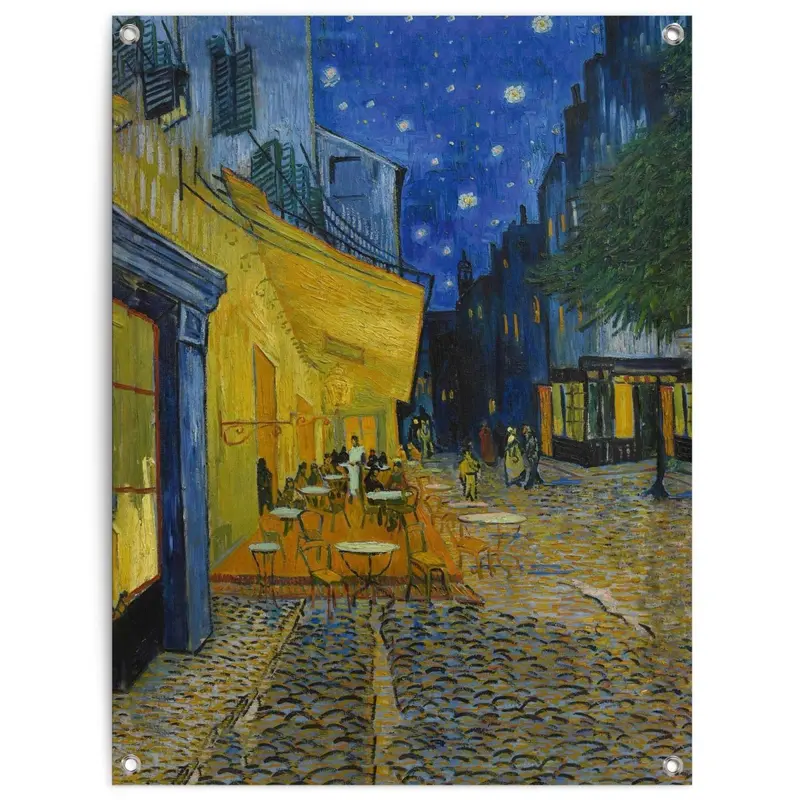 Tuinposter Van Gogh - café de nuit 80x60