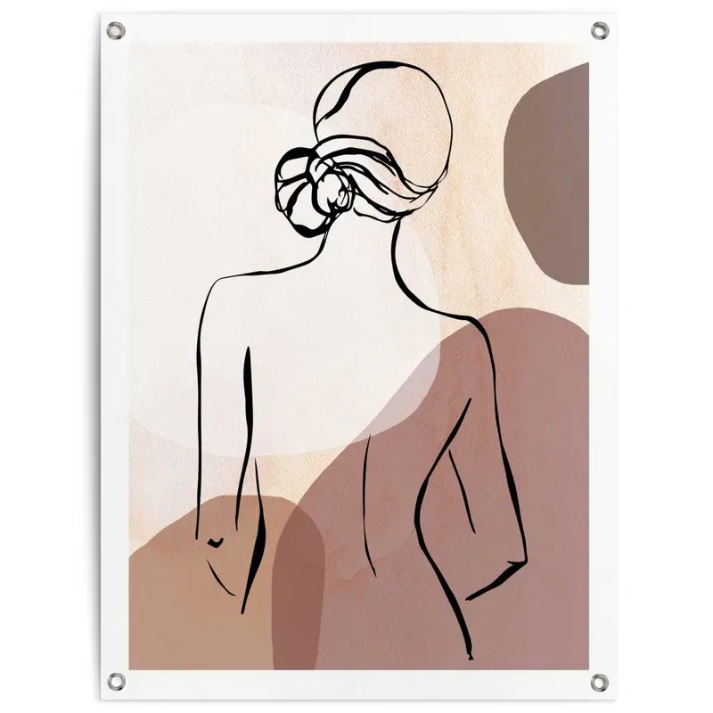 Tuinposter Vrouw 80x60