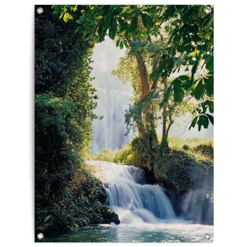 Tuinposter Waterval 80x60