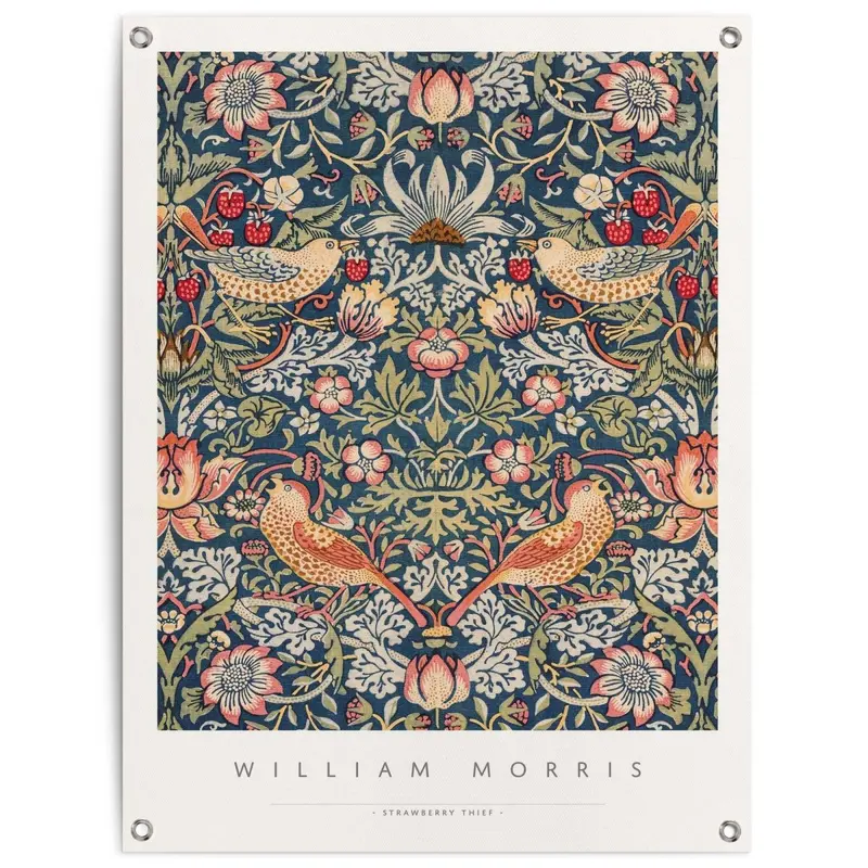 Tuinposter William Morris - aardbeiendief 80x60