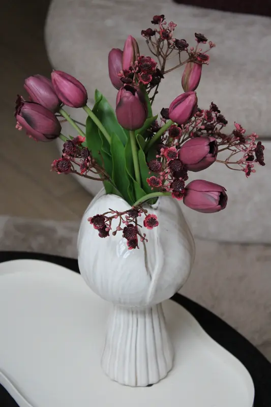 TULP VAAS | BEIGE | 27CM